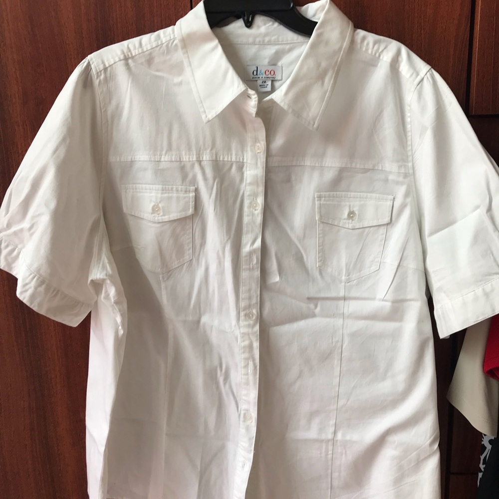 White Denim and Company button down camp shirt!
